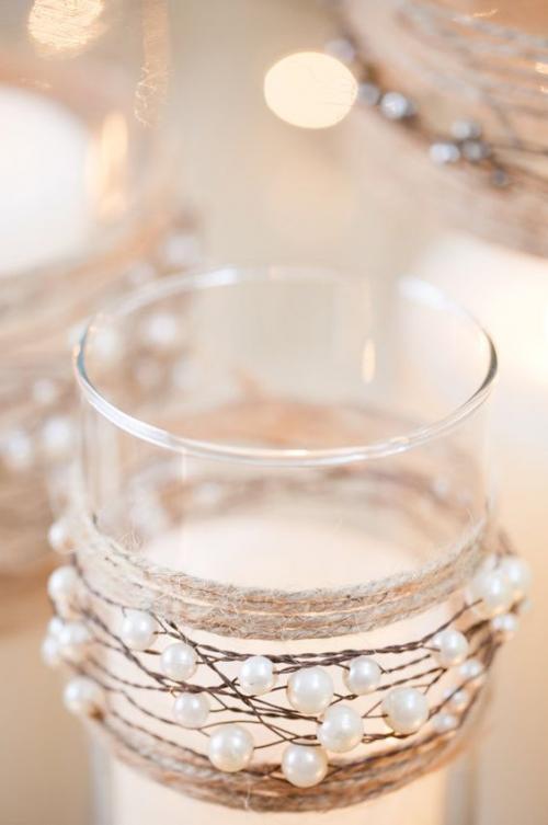 Идея декорирования стакана со свечой 02