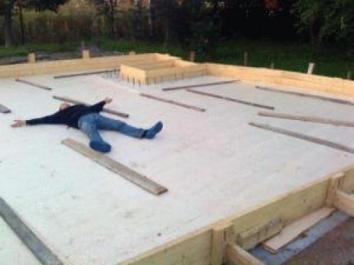 Монолитный плитный фундамент. 04