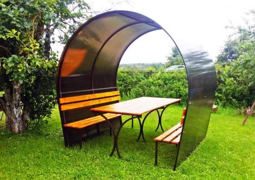 Крыша для беседки: самостоятельное сооружение четырехскатной конструкции 06