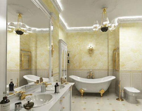 Материалы для отделки для ванной комнаты. Отделка стен плиткой 01