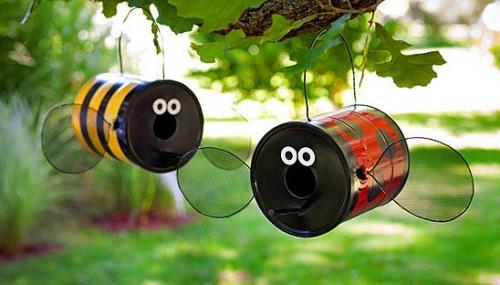 Как сделать из бутылки пчелу. Веселая пчелка из бутылки 21
