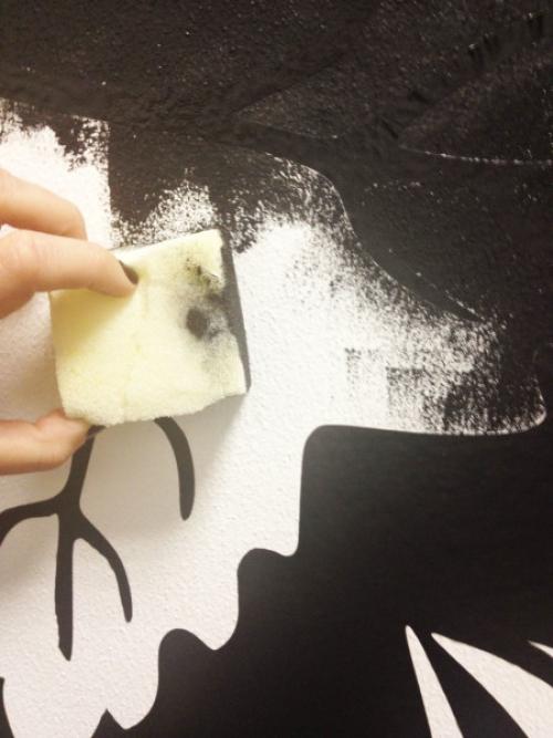 Рисунки на стене цветы. Некоторые особенности росписи по штукатурке