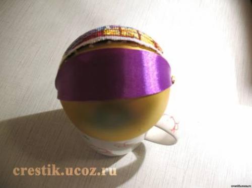 Новогодние шары из атласных лент. Мастер-класс «Новогодние шары из лент» 38