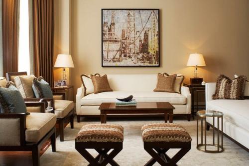 Сочетание цветов в интерьере серый и бежевый. Использование бежевого цвета в разных стилях интерьера 30