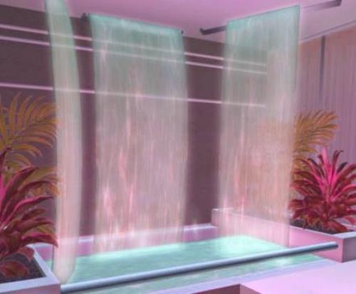 Имитация водопада на стене. Кусочек настоящего водопада в доме и еще 5 уникальных вариантов роскошного декорирования стен 20