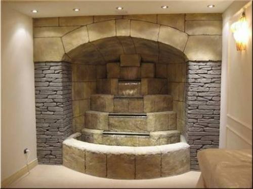 Имитация водопада на стене. Кусочек настоящего водопада в доме и еще 5 уникальных вариантов роскошного декорирования стен 11