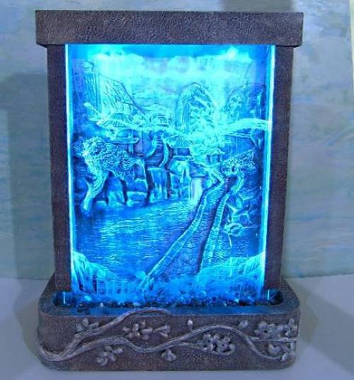 Имитация водопада на стене. Кусочек настоящего водопада в доме и еще 5 уникальных вариантов роскошного декорирования стен 13