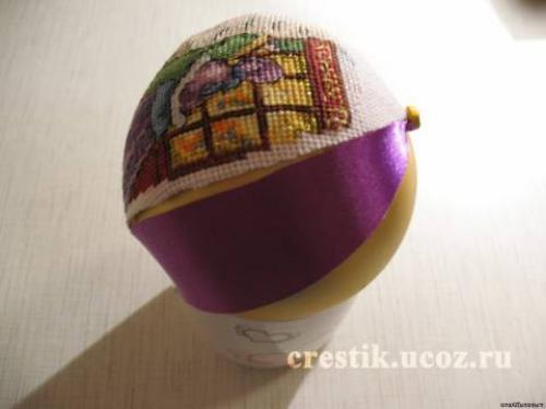 Новогодние шары из атласных лент. Мастер-класс «Новогодние шары из лент» 37