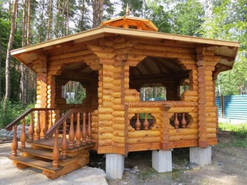 Беседки во дворе частного дома. Как выбрать тип конструкции беседки? 07