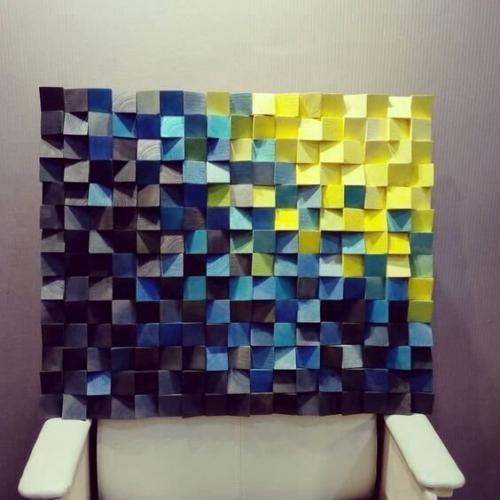 Декоративное панно из дерева. Потрясающий декор стены за небольшие деньги – эффектное 3D панно из деревянных брусков