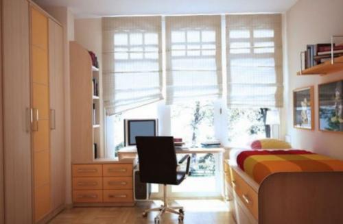 Дизайн комнаты 12 кв м. Подбор мебели для маленькой спальни