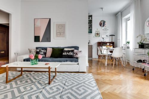 Объединять ли кухню с гостинной в трешке. Вариант №2. Объединенные кухня и гостиная