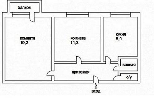 Переделка хрущевки 2 комнаты. Обустройство квартиры без перепланировки 01