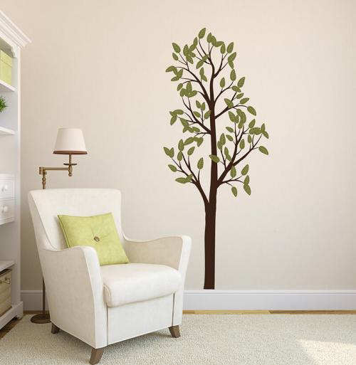 Макет дерева на стену. Трафарет дерева. Трафареты деревьев для вырезания