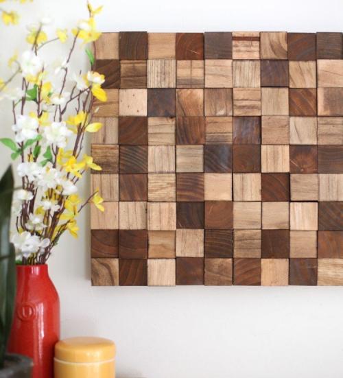 Дерево на стену из фанеры. Потрясающий декор стены за небольшие деньги – эффектное 3D панно из деревянных брусков