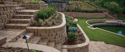 Подпорные стенки на участке. Правила устройства подпорных стенок