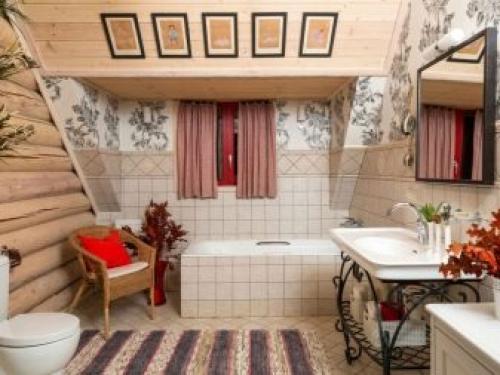 Туалет в кантри стиле. Советы и рекомендации 01