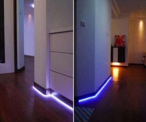 Светодиодная лента в интерьере гостинной. Светодиодная лента в интерьере прихожей