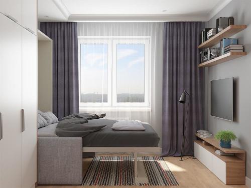 Однокомнатная квартира 35 кв м планировка. Однушка 35 кв. м для семьи с двумя детьми