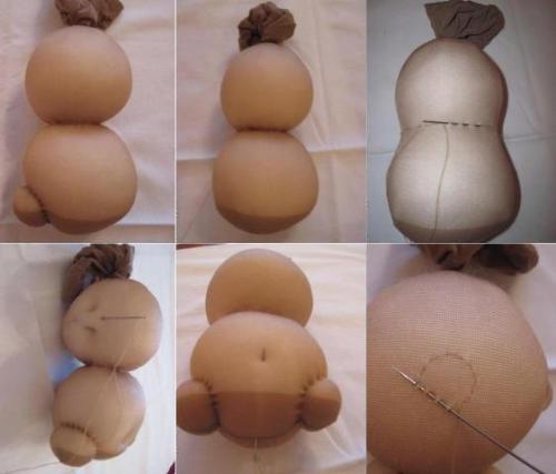 Кукла из бутылки и капронового носка. Куклы из носок, идеи с фото