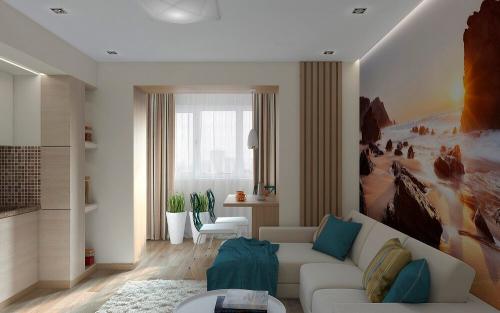 Ремонт 1 комнатной квартиры дизайн. Советы по выбору дизайна однокомнатной квартиры