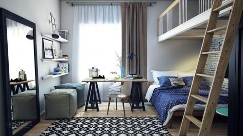 Дизайн комнаты для подростка. Смотрите видео: Дизайн комнаты для подростка в современном стиле