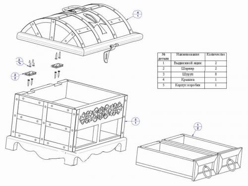 Реставрация сундука своими руками. 10 чертежей и схем сундуков, чтобы сделать своими руками 07 Реставрация сундука своими руками. 10 чертежей и схем сундуков, чтобы сделать своими руками 07