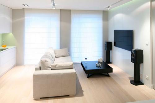 Кирпичные стены в интерьере белые. Белая кирпичная стена в гостиной 16