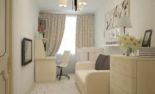 Как темную комнату сделать светлее. Стены 01