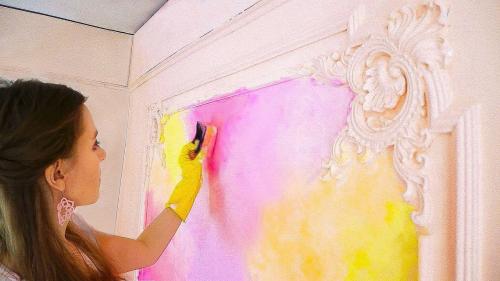 Можно ли рисовать акварелью на стене. Акварельные стены – нетрадиционное украшение дома