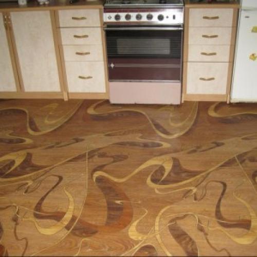 Какой пол на кухне лучше сделать. Линолеум на кухне