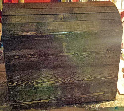 Как обшить сундук тканью. Делаем сундук для хранения вещей в закладки 33