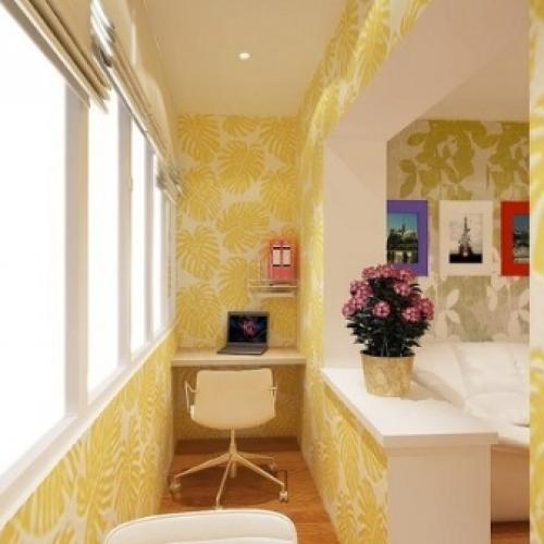 Дизайн комната с балконом. Детская комната 15