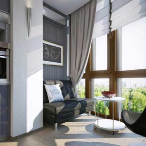 Дизайн комната с балконом. Детская комната 16