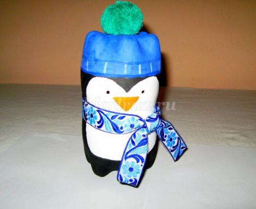 Как сделать пингвина из пластиковой бутылки. Маленький пингвин из пластиковой бутылки 30