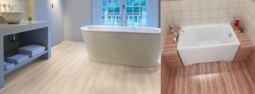 Пол в ванной линолеум. Линолеум для ванной комнаты в деревянном доме и квартире: преимущества +Видео