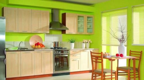Зеленые обои на кухню. Зеленые обои на кухне