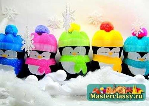 Поделка из бутылки пластиковой пингвин. Пингвин из пластиковых бутылок своими руками. Мастер-класс 14