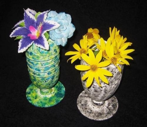 Как из пластиковой бутылки сделать вазу. Как сделать вазу из стеклянной бутылки 14