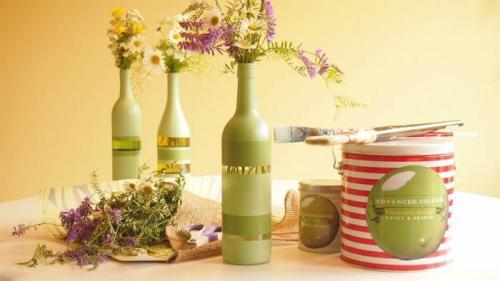 Как из пластиковой бутылки сделать вазу. Как сделать вазу из стеклянной бутылки