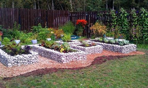 Бордюр для клумбы из подручных средств. Бордюр из натурального камня