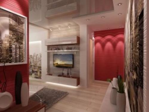 Дизайн гостиной совмещенной с прихожей. Прихожая (холл) совмещённая с гостиной, как выделить входную зону 04