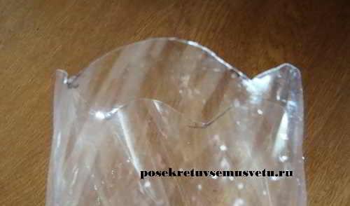 Как из пластиковой бутылки сделать вазу. Как сделать вазу из стеклянной бутылки 08