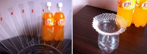 Простая ваза из пластиковой бутылки. Как из пластиковой бутылки сделать вазу