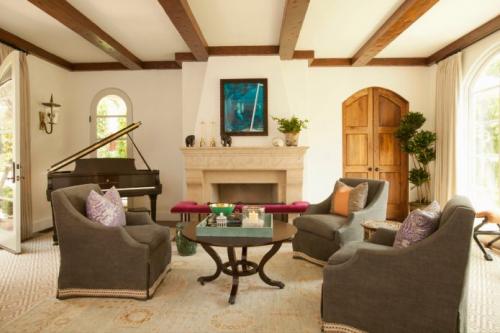 Светлые стены темный пол. Сочетание пола и дверей 08