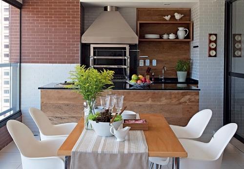 Отделка балкона идеи. Идеи дизайна балкона под столовую зону и кухню