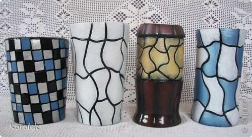 Как из пластиковой бутылки сделать вазу. Как сделать вазу из стеклянной бутылки 29