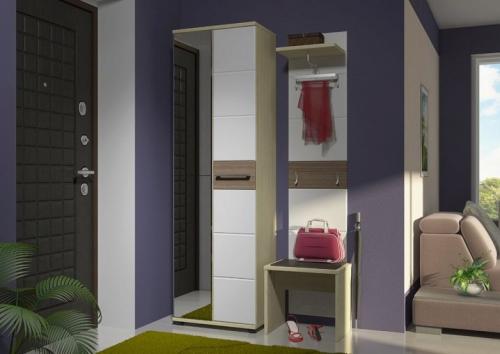 Открытые прихожие в коридор. Мебель для прихожей в маленький коридор 03 Открытые прихожие в коридор. Мебель для прихожей в маленький коридор 03