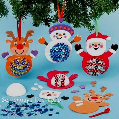 Поделки на новый год в детский сад.  Новогодние поделки из картона