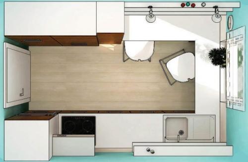 Кухня 5 7 кв м. Стильная строгая кухня 7,5 кв.м с серебристыми вставками. С холодильником и посудомойкой 10 Кухня 5 7 кв м. Стильная строгая кухня 7,5 кв.м с серебристыми вставками. С холодильником и посудомойкой 10